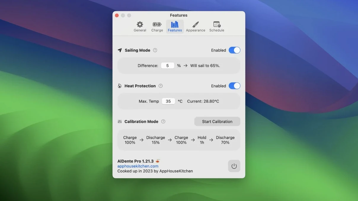 AlDente screenshot 2