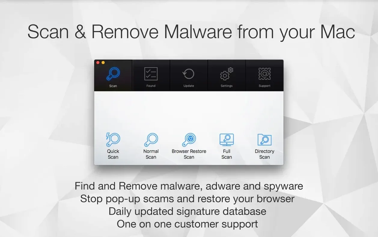 Antivirus Zap - Virus Scanner: screenshot 1 of 4 antivirus zap mac — opening view