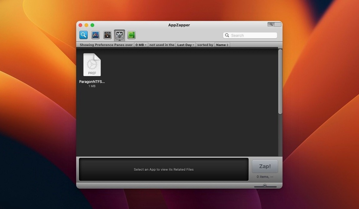 AppZapper preview 2