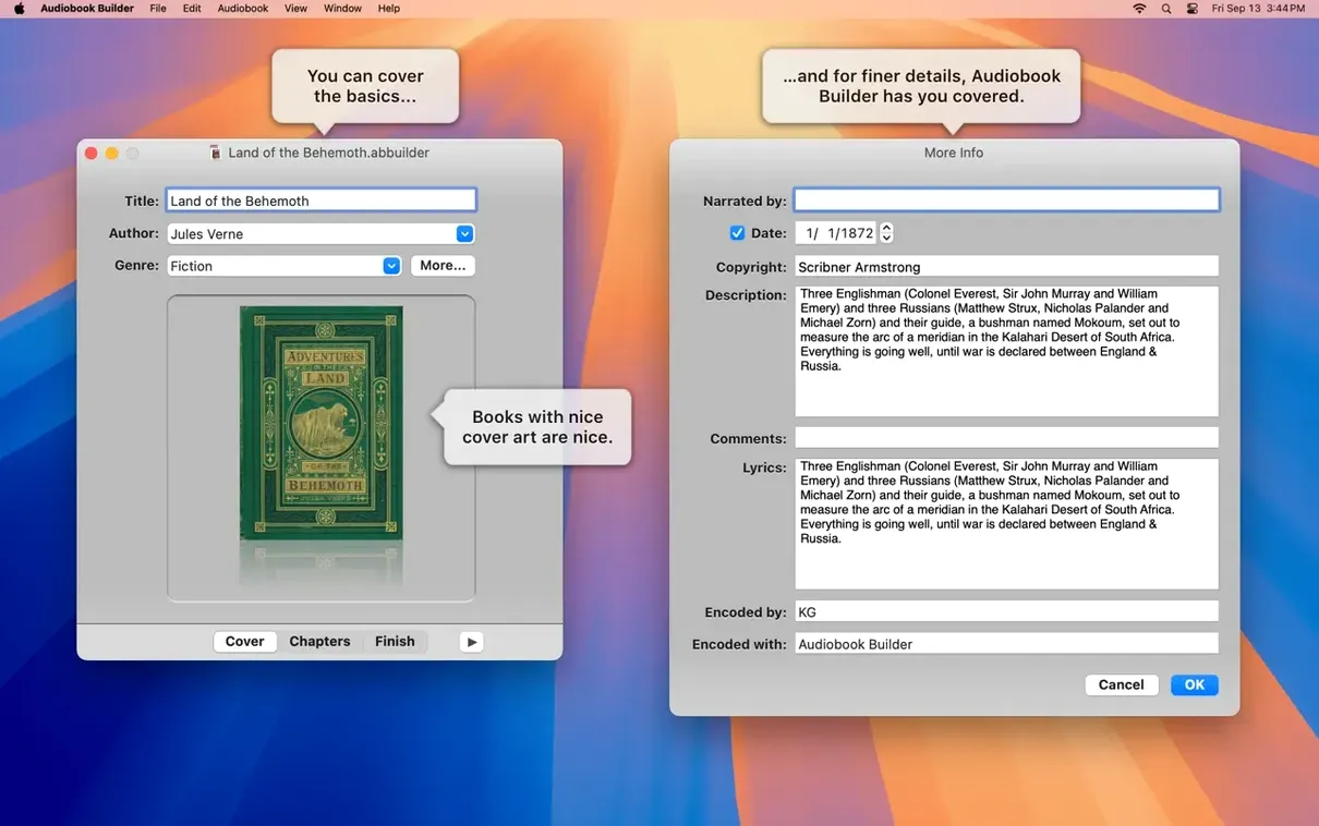 Audiobook Builder: screenshot 4 of 6 Audiobook Builder screenshot 4