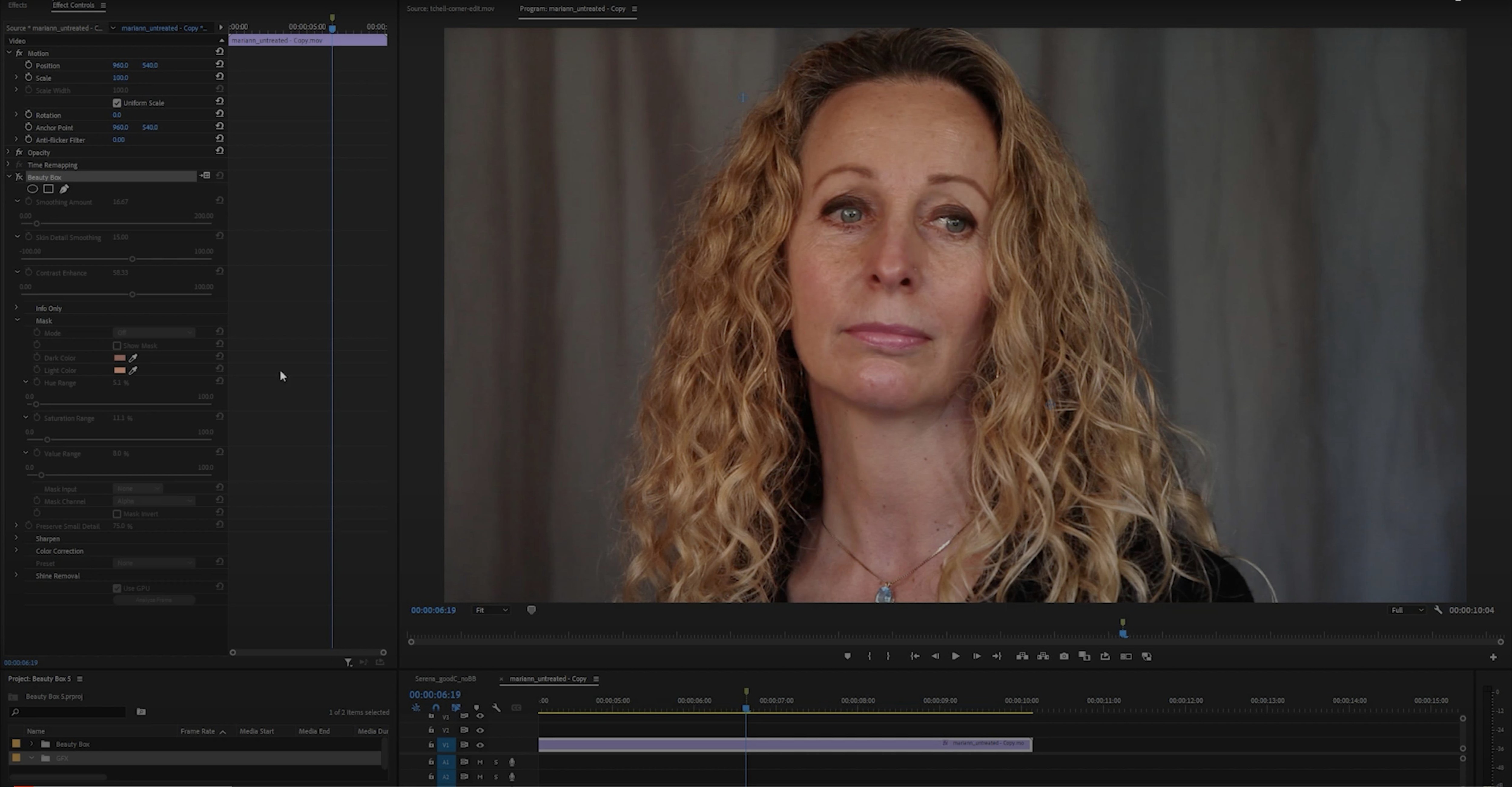Beauty Box Photo: screenshot 1 of 1 beauty box for mac premiere pro — opening view