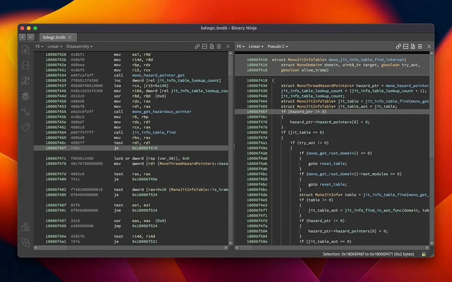 binary ninja mac full version — opening view