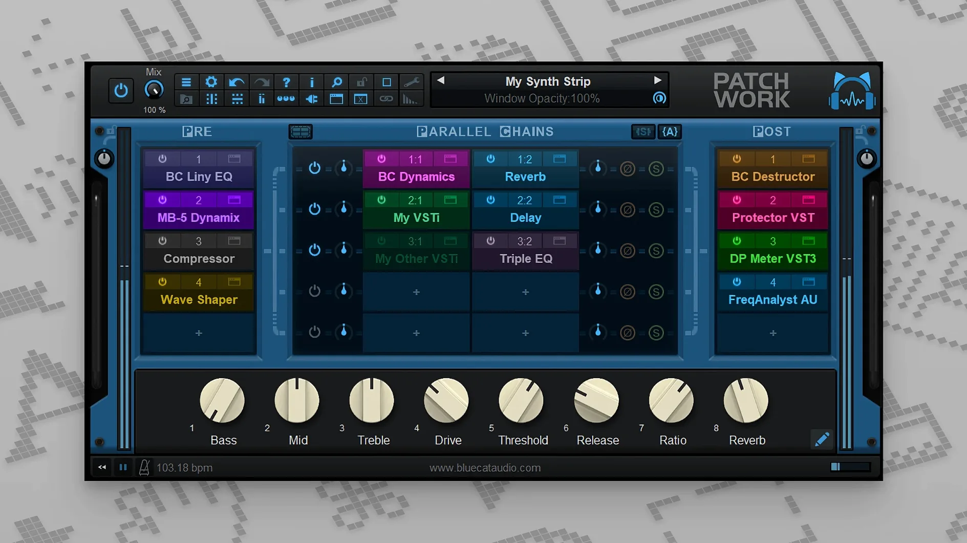 Blue Cat Audio Blue Cats PatchWork: screenshot 1 of 1 blue cat's patchwork torrent — opening view