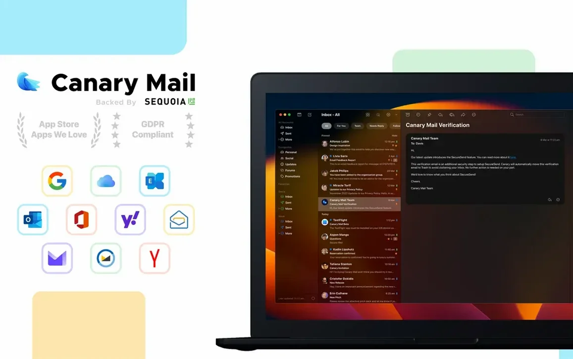 canary mail macos free — screenshot
