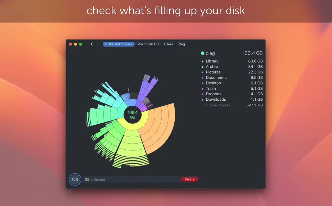 daisy disk torrent — screenshot