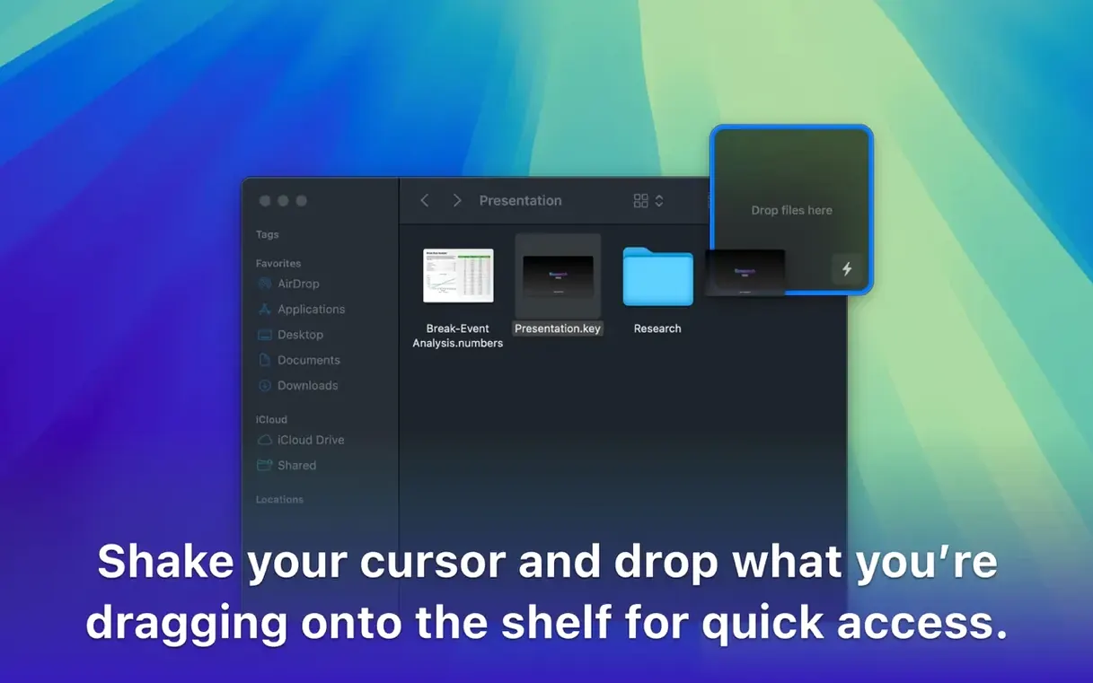dropover download — opening view