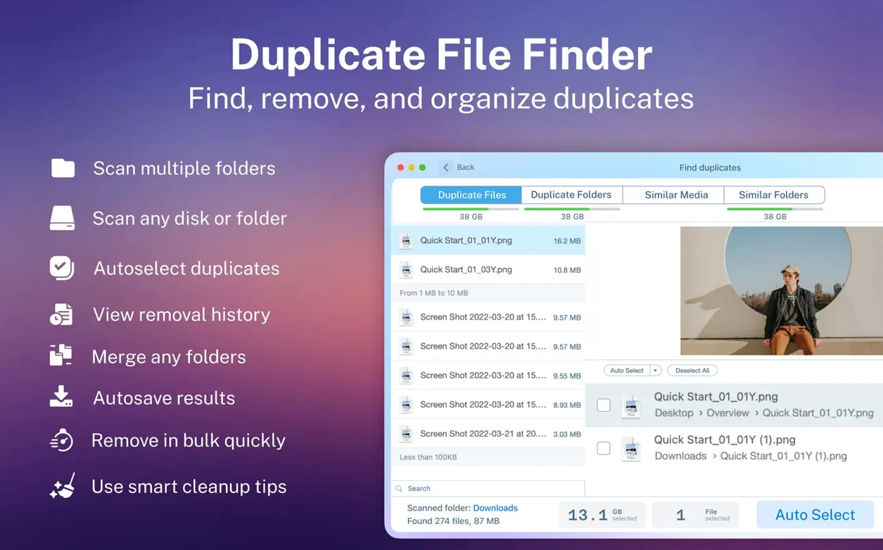 Duplicate File Finder Pro: screenshot 1 of 4 duplicate file finder mac torrent — screenshot