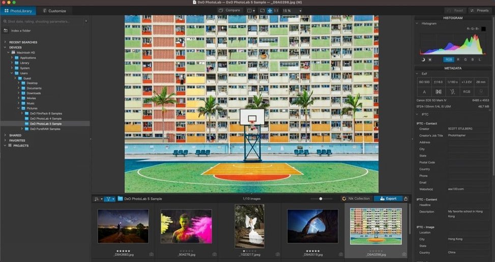 DxO PhotoLab screenshot 2
