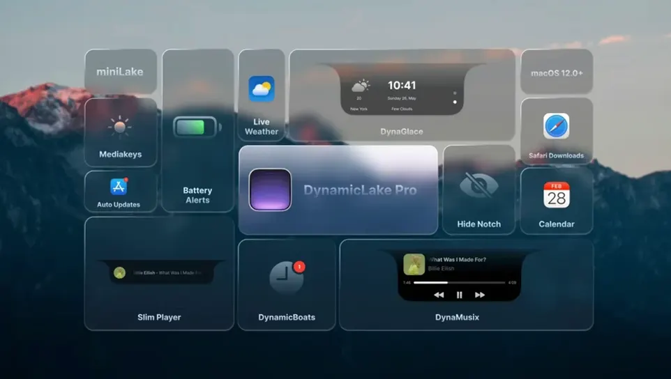 dynamic lake crack — opening view