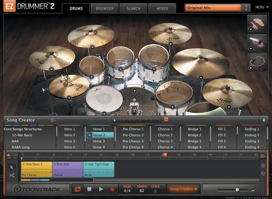 EZdrummer capture 1 of 1 ez ezdrummer torrent — opening view