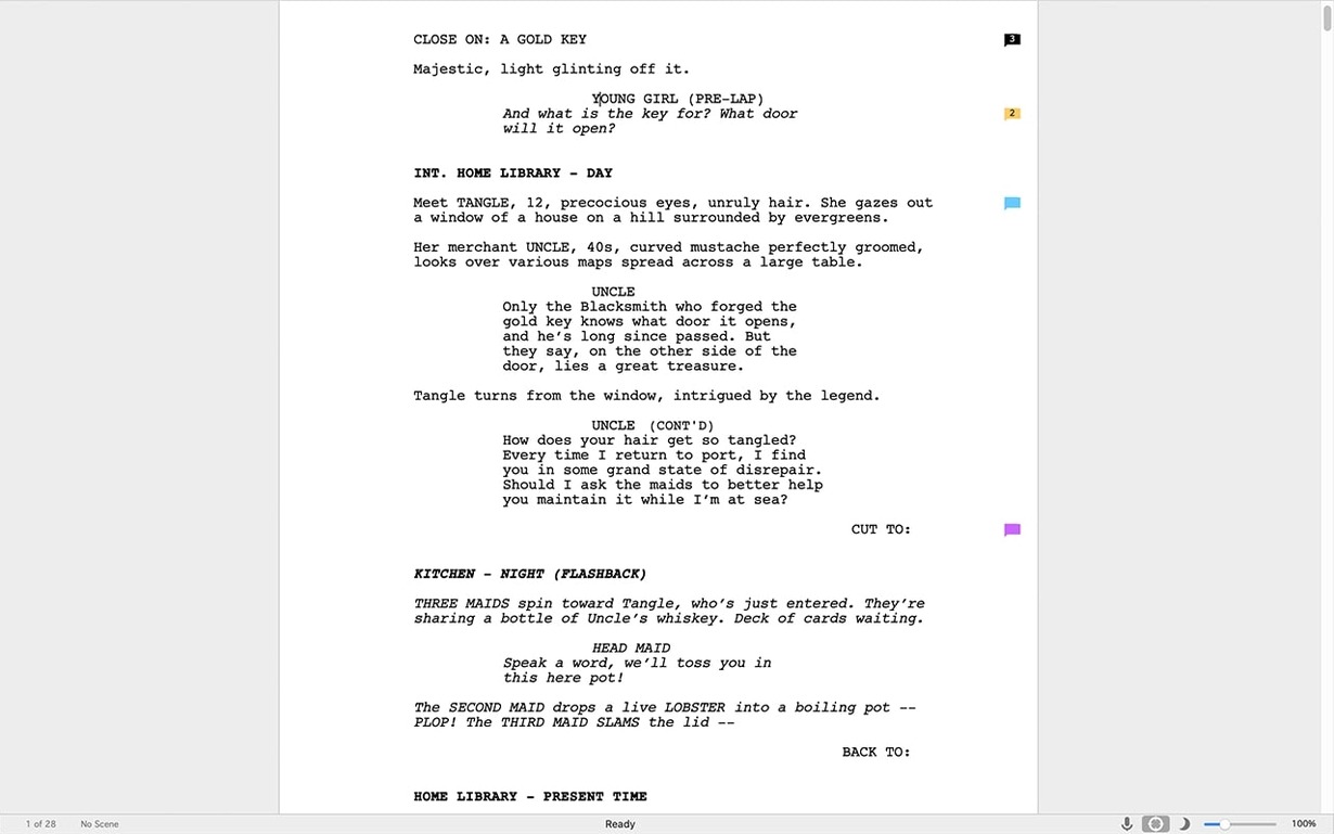 Final Draft screenshot 4