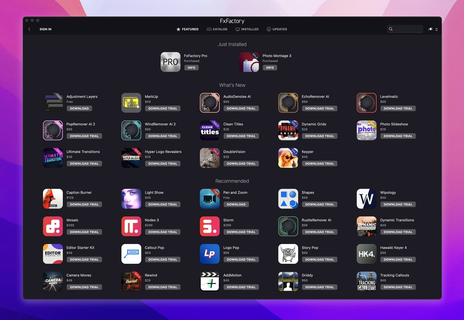 fx fxfactory crack — screenshot