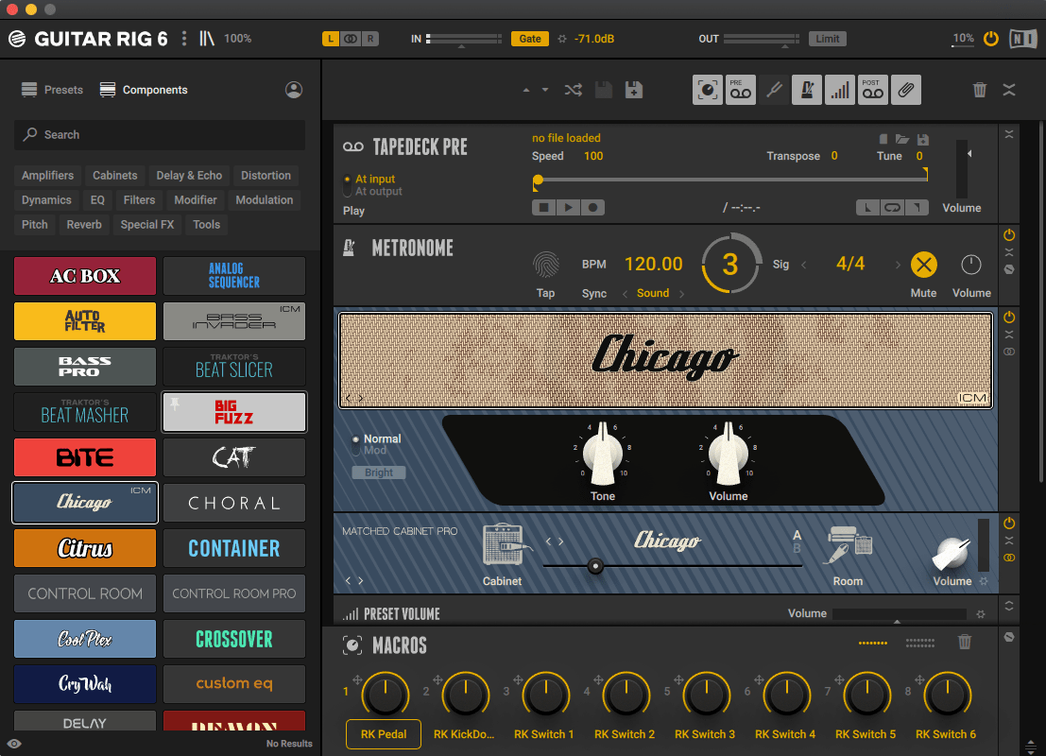 guitar rig mac torrent — screenshot