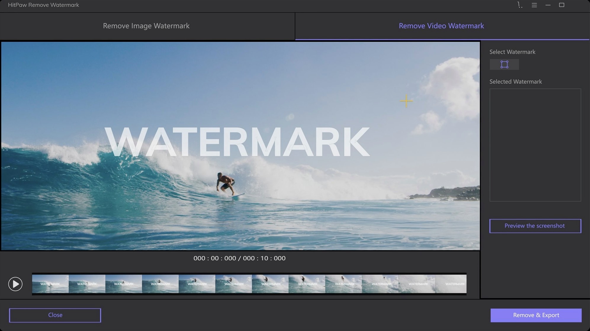 HitPaw Watermark Remover capture 1 of 4 hitpaw watermark remover mac — opening view