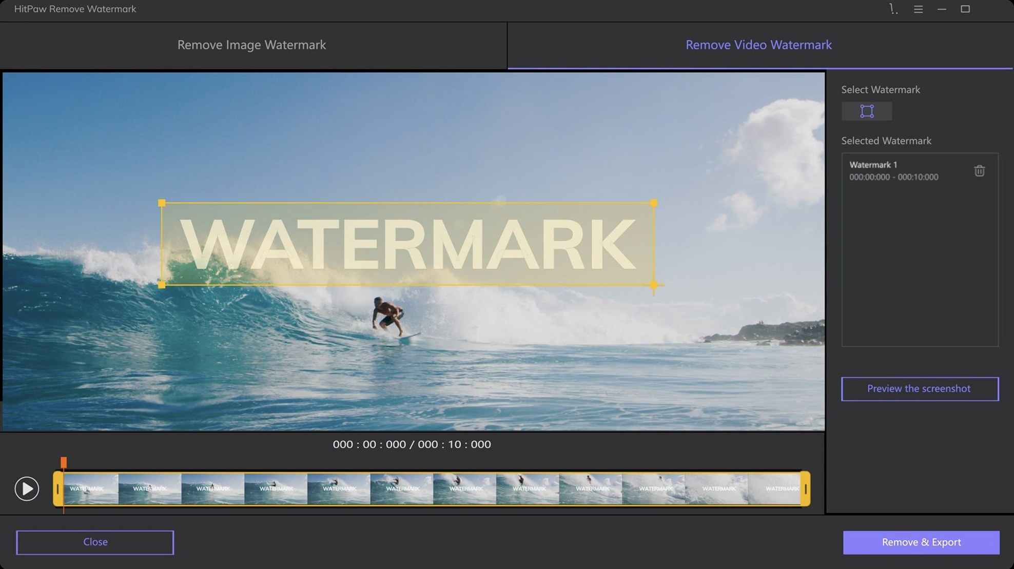 HitPaw Watermark Remover capture 2 of 4 HitPaw Watermark Remover preview 2
