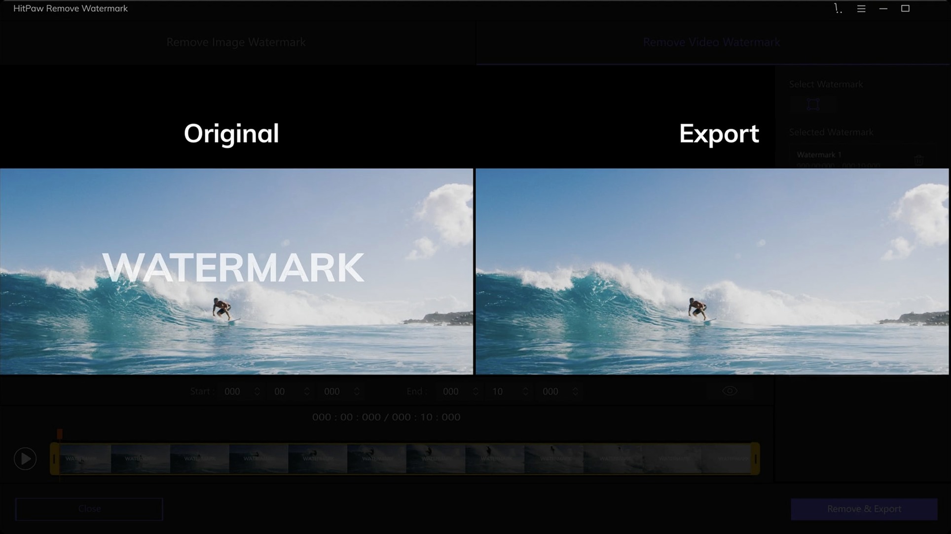 HitPaw Watermark Remover capture 3 of 4 HitPaw Watermark Remover preview 3