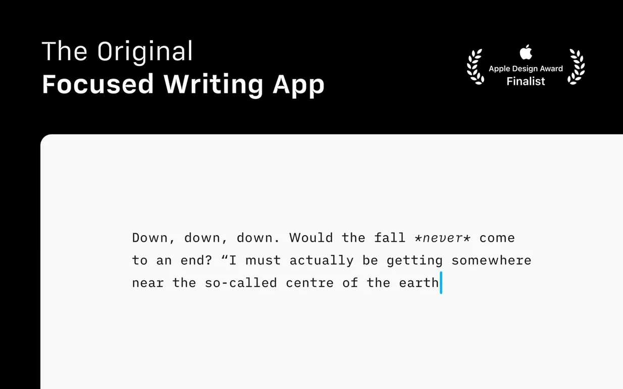 iA Writer: screenshot 1 of 8 ia writer mac download — opening view