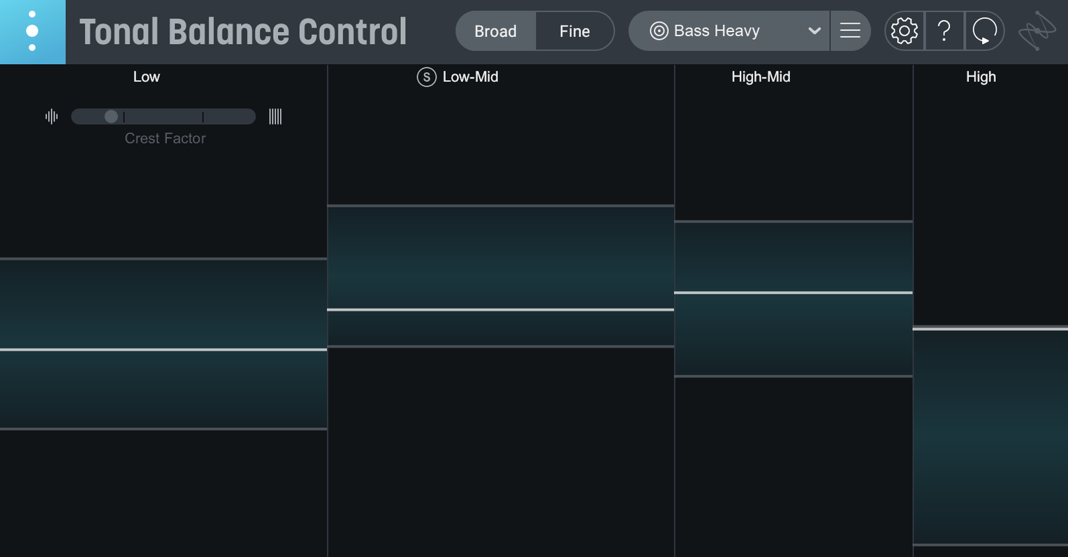 tonal balance control mac — opening view