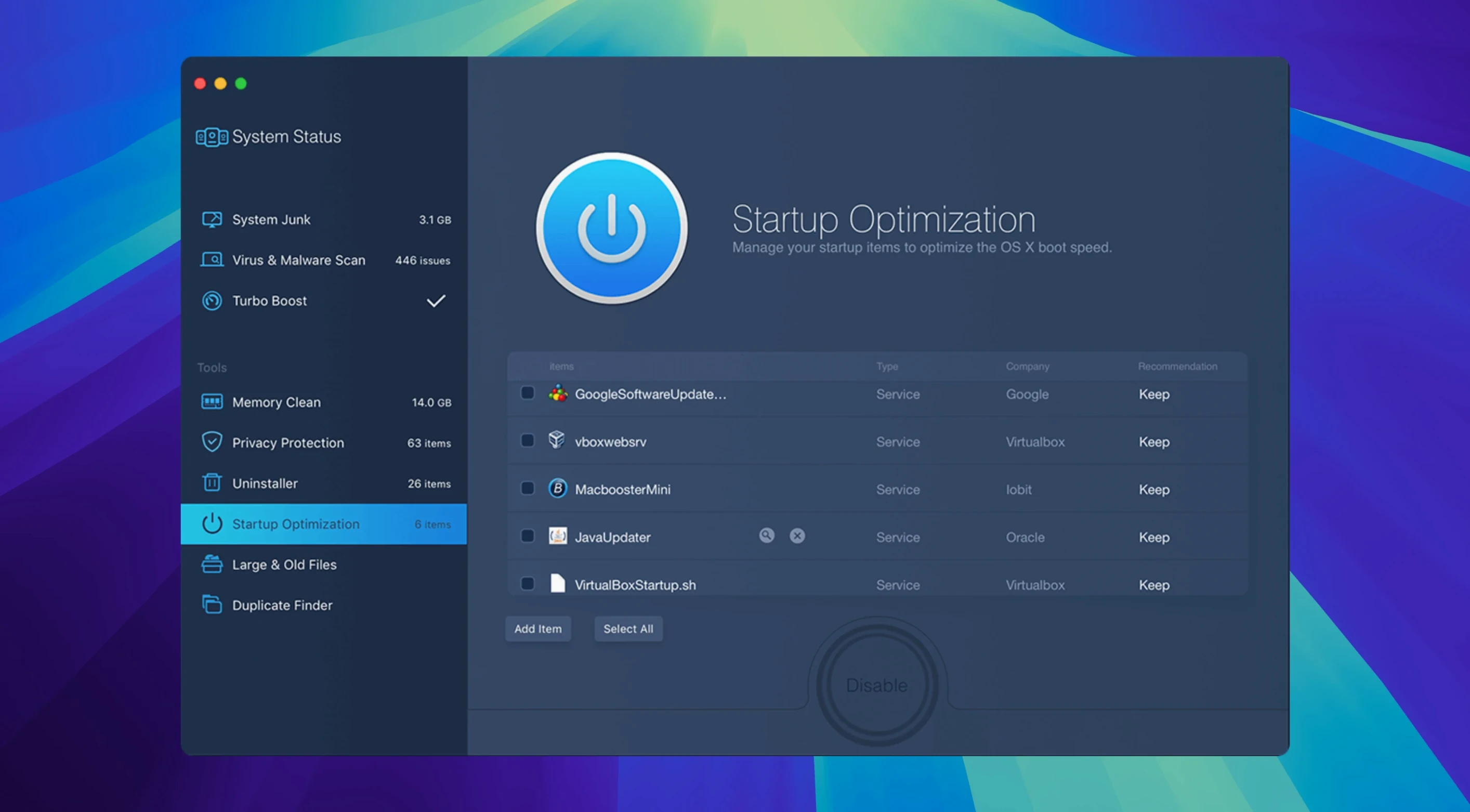 MacBooster preview 2