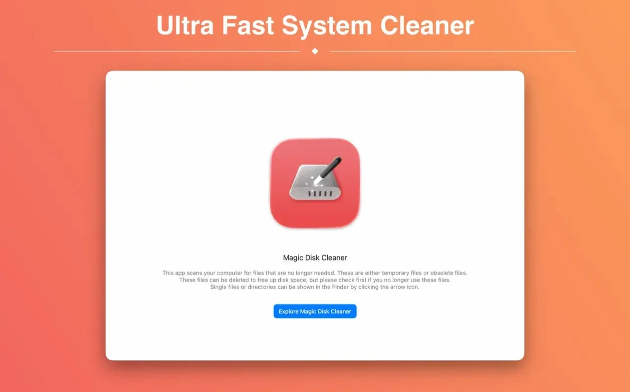 Magic Disk Cleaner capture 2 of 2 Magic Disk Cleaner preview 2