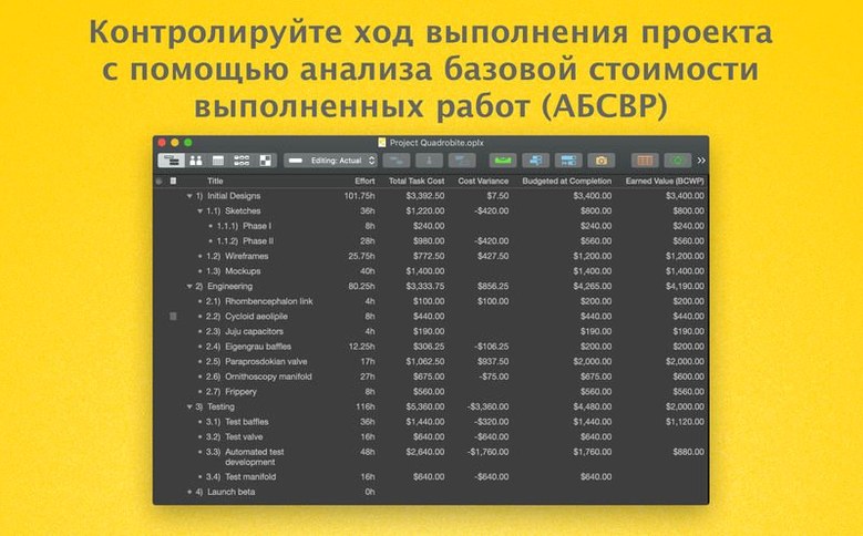 OmniPlan Pro: screenshot 4 of 4 OmniPlan Pro screenshot 4