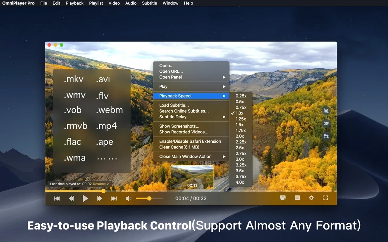 OmniPlayer: MKV Video Player Pro: screenshot 1 of 4 omniplayer pro for mac — opening view