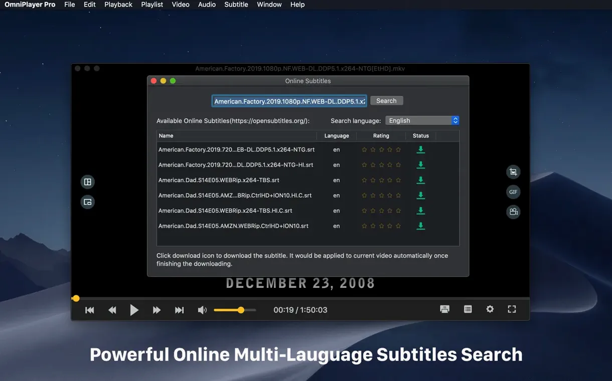 OmniPlayer: MKV Video Player Pro: screenshot 4 of 4 OmniPlayer: MKV Video Player Pro screenshot 4