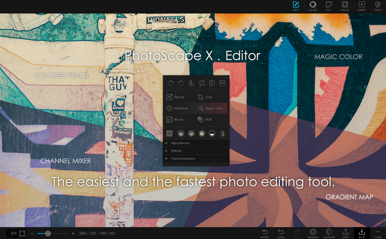 PhotoScape X Pro: screenshot 1 of 4 photoscape x pro torrent — opening view