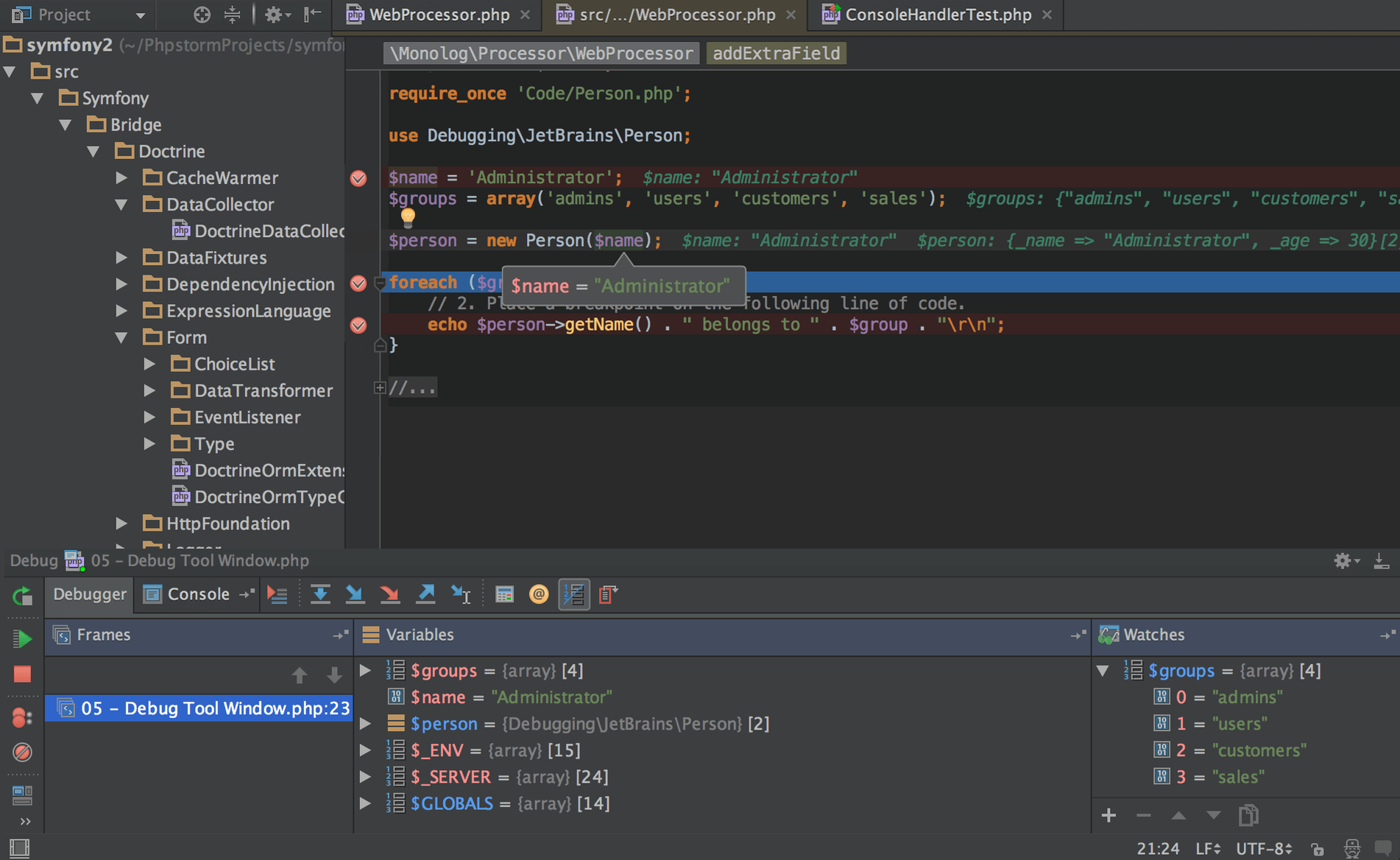 PhpStorm screenshot 2