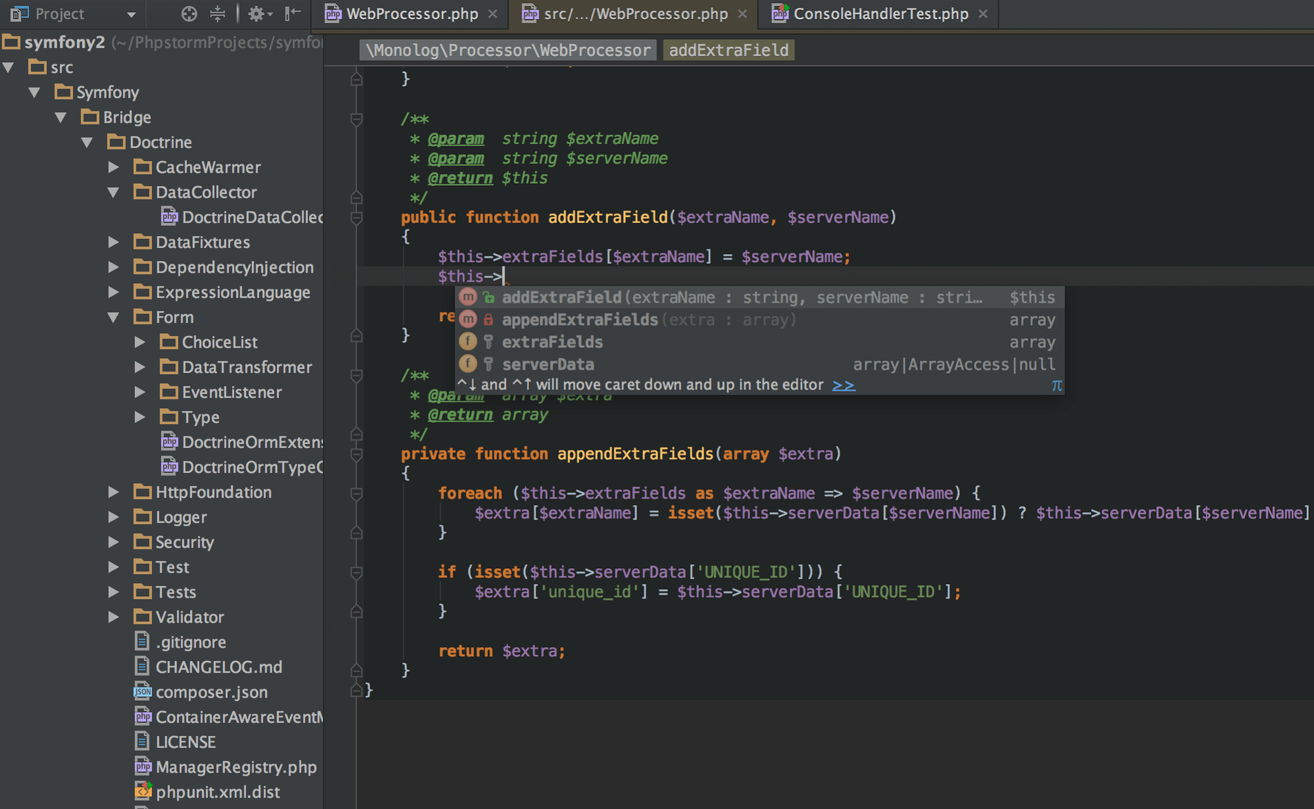 PhpStorm screenshot 3