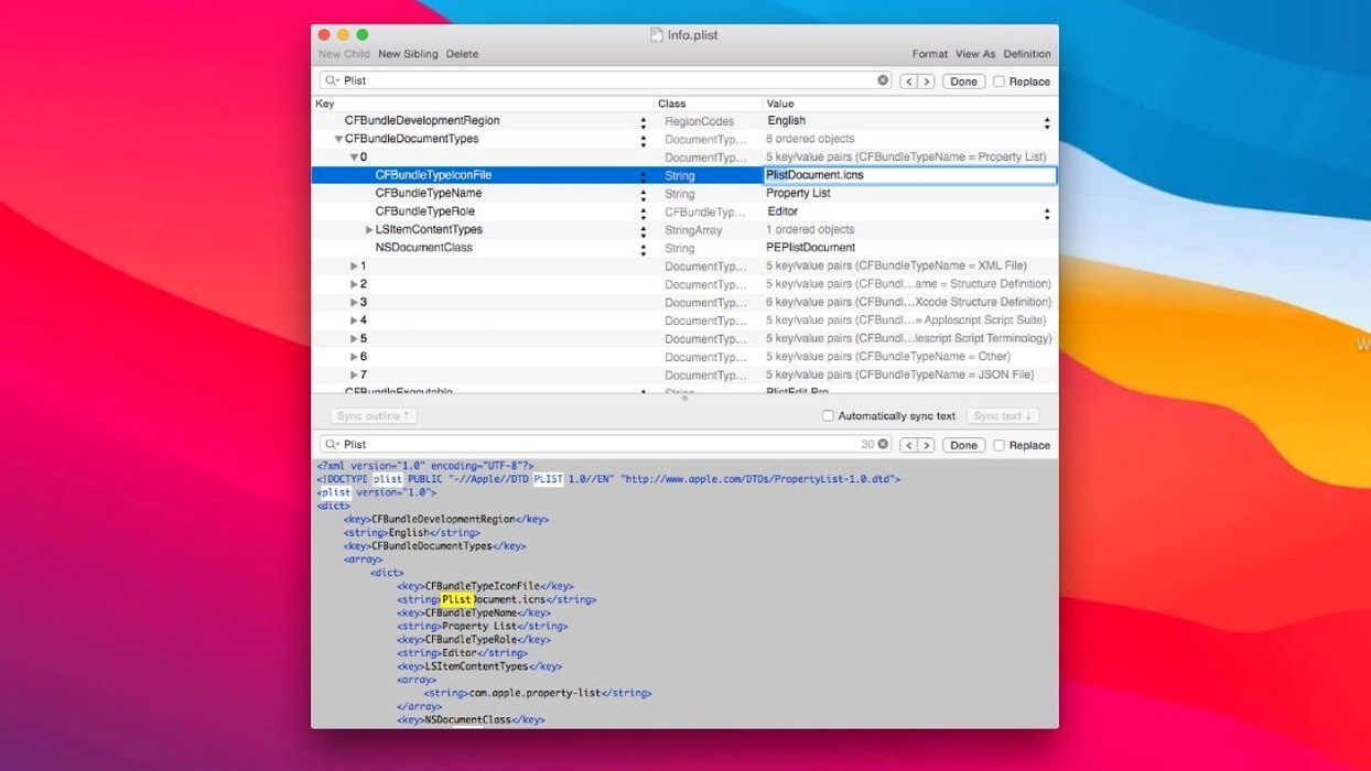 PlistEdit Pro: screenshot 2 of 4 PlistEdit Pro screenshot 2