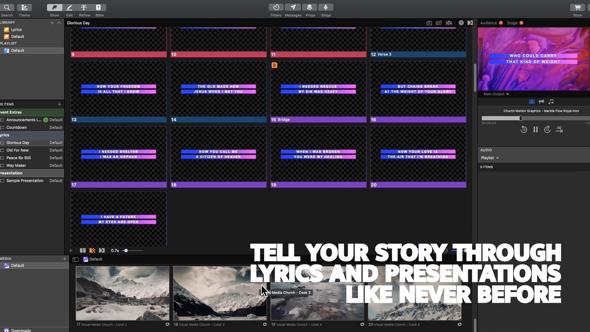 ProPresenter preview 3