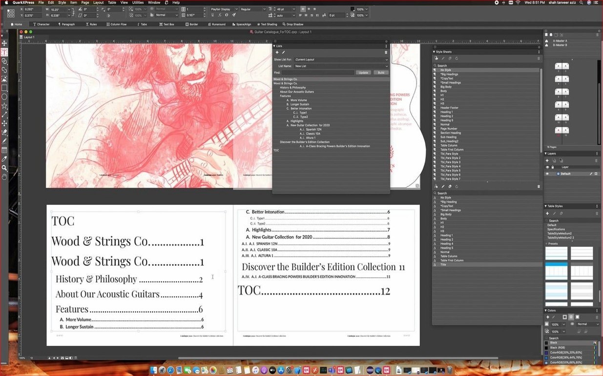 QuarkXPress screenshot 2