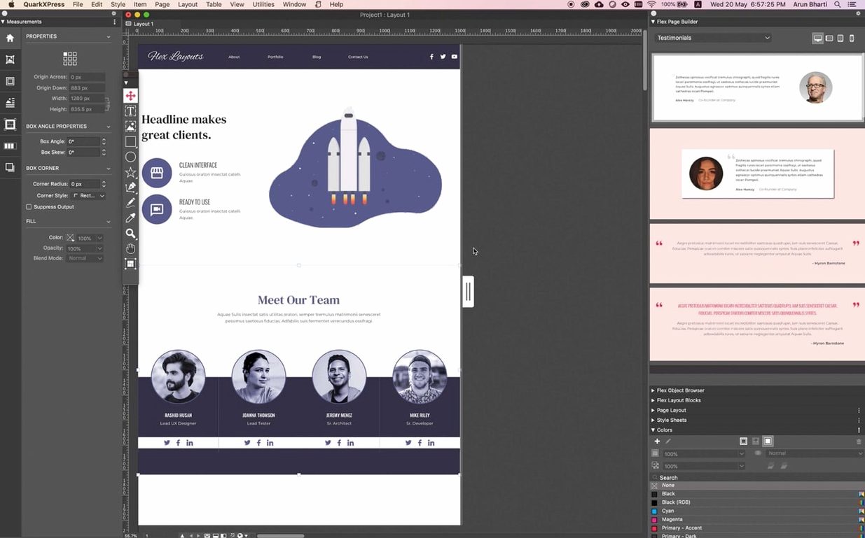 QuarkXPress screenshot 3