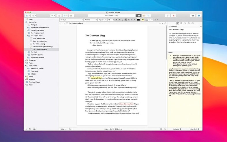 Scrivener capture 1 of 4 scrivener crack mac — screenshot