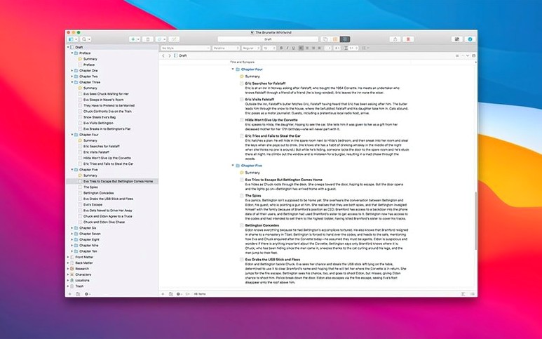 Scrivener capture 2 of 4 Scrivener preview 2