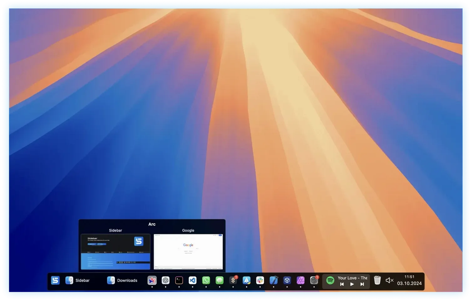 Sidebar screenshot 3