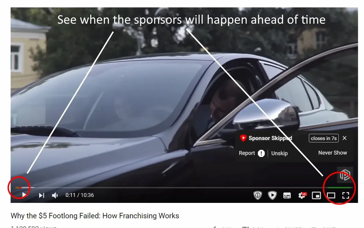 SponsorBlock for YouTube preview 2