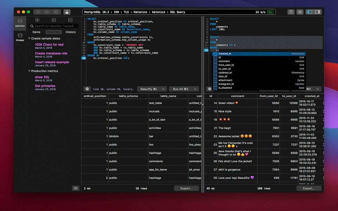 tableplus torrent — opening view