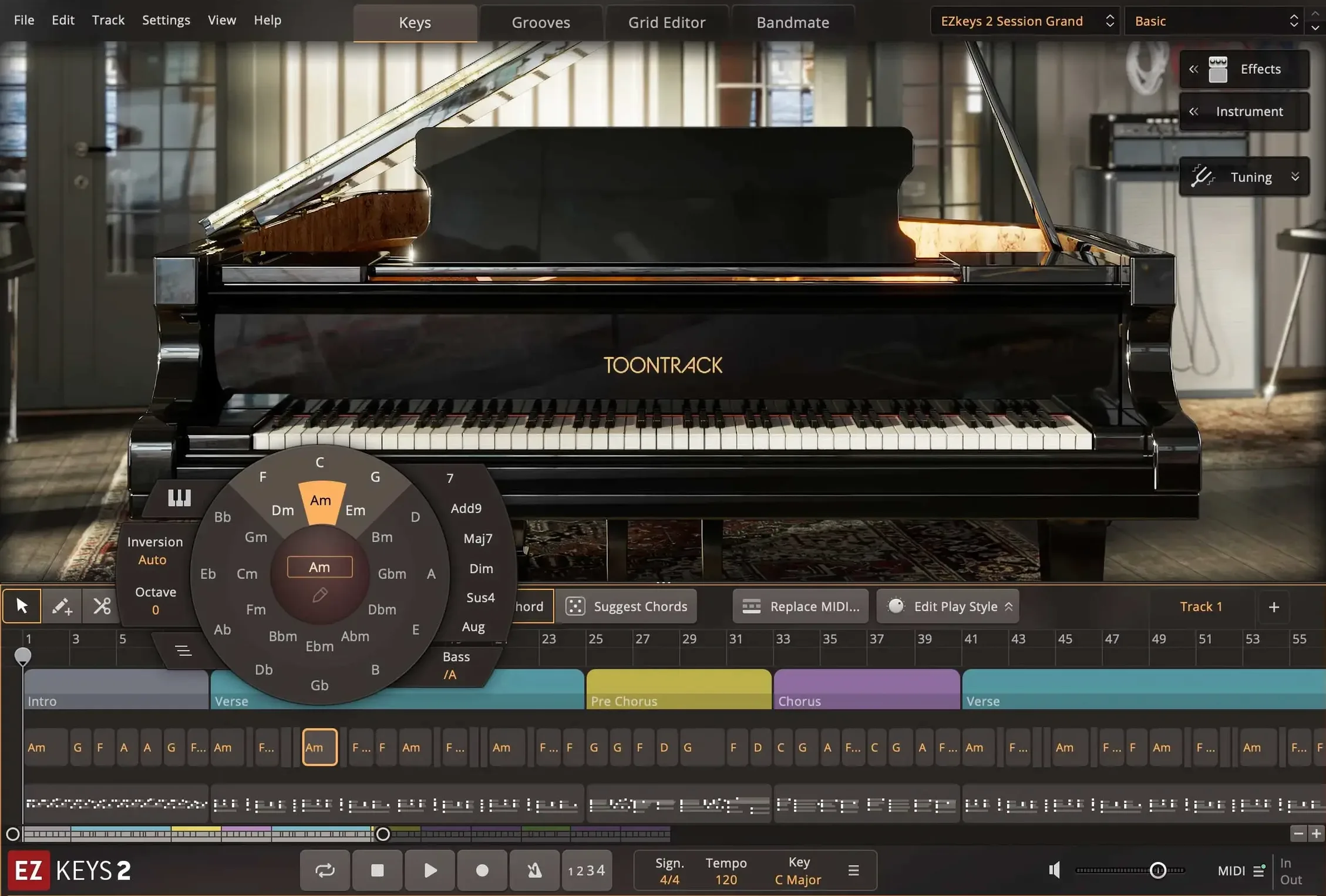 Toontrack EZkeys capture 1 of 5 ez keys torrent — opening view