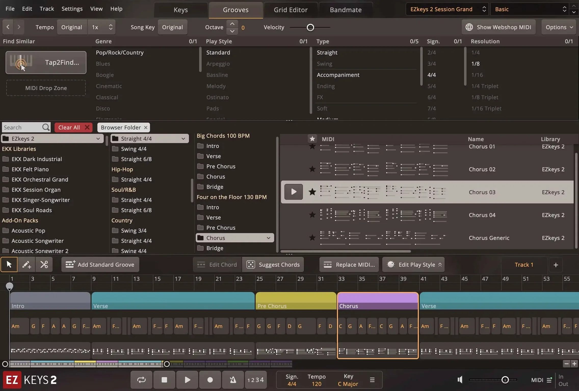 Toontrack EZkeys capture 2 of 5 Toontrack EZkeys preview 2