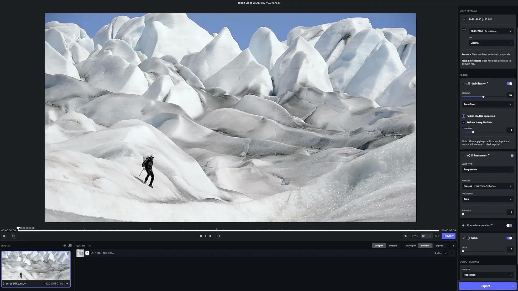 Topaz Video AI capture 2 of 2 Topaz Video AI preview 2