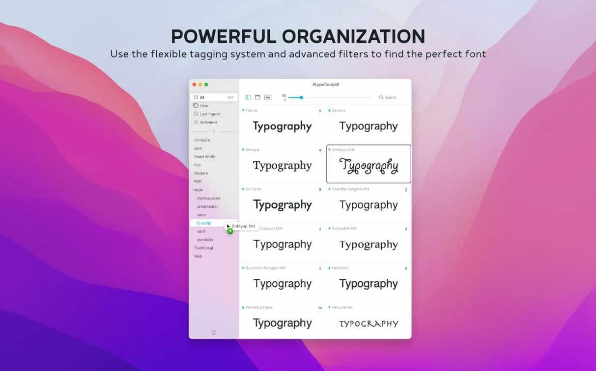 Typeface preview 2