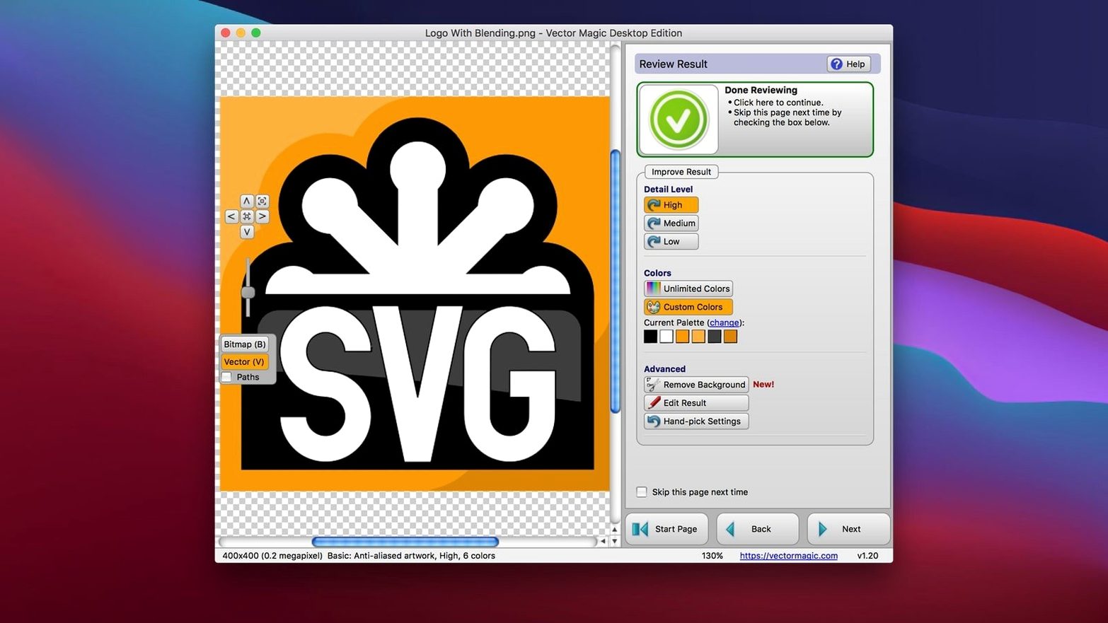 Vector Magic preview 2