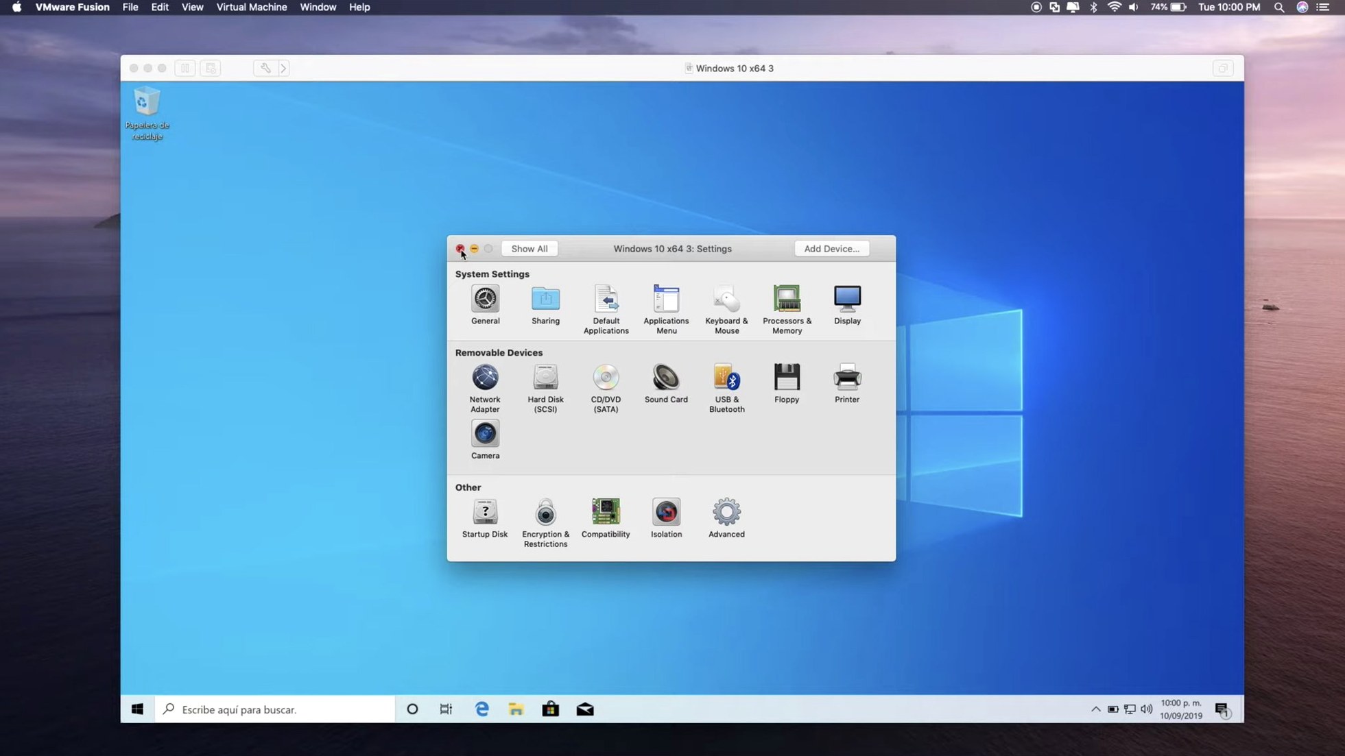VMware Fusion Pro preview 4
