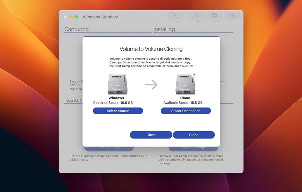 Winclone Pro preview 2