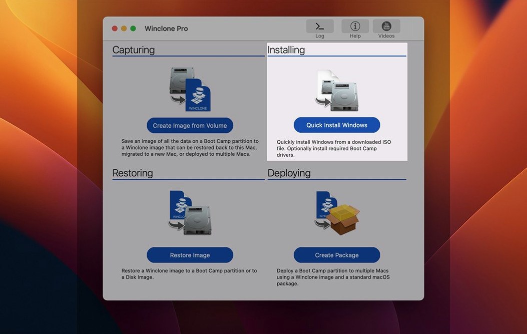 Winclone Pro preview 3